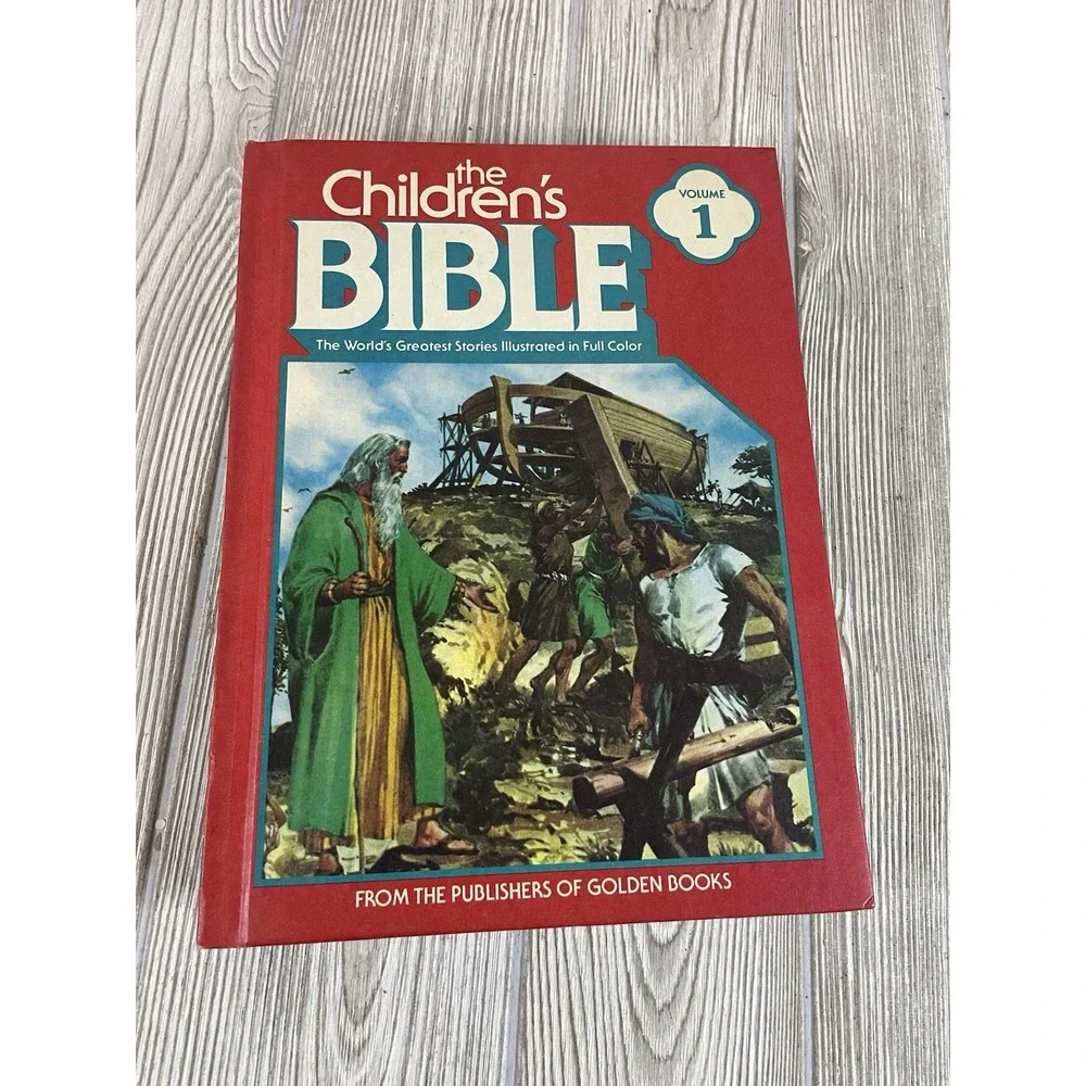 The Children's Bible Lot 0f 5 by A Golden Press VTG 1981 #1-5 Hardcover Books